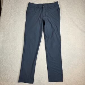 Lululemon ABC Classic-Fit Pant Size 33 Warpstreme Iron Blue M5ADGT